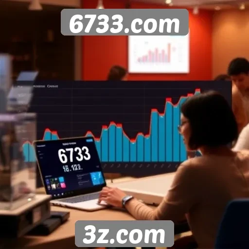 Estatísticas de acesso e engajamento no site 6733.com